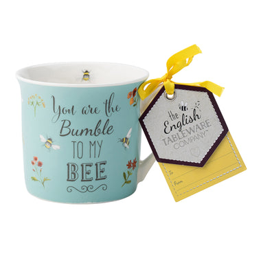 The English Tableware Company Bee Happy Mug - Blue